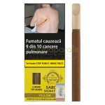 Pachet de 22g cu 5 tigari de foi marca Sabor Wood Tip Yellow cu aroma de vanilie